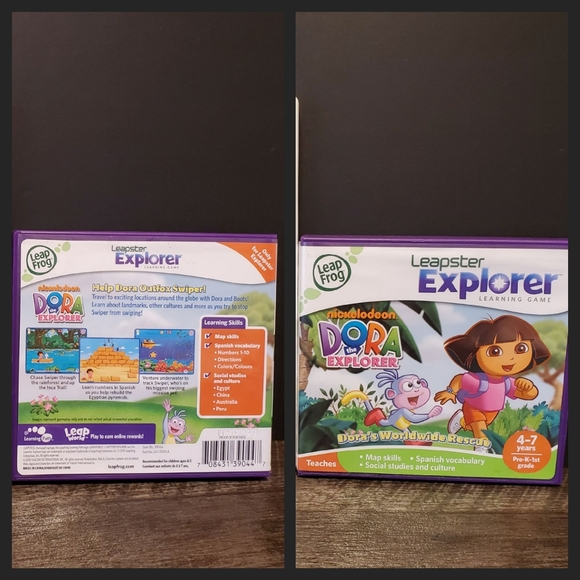 Leapster Dora Explorer Learning Game By Leap FROG - Picture 1 of 3